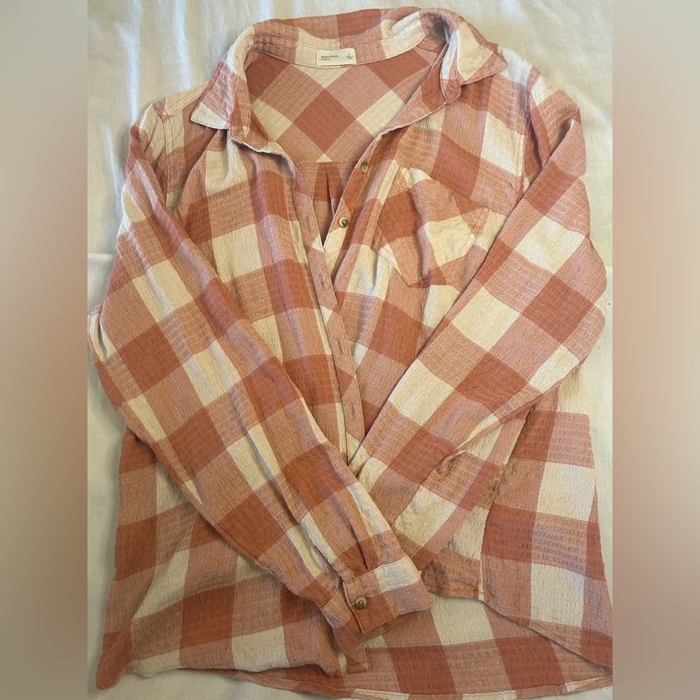 Maurice’s women’s relaxed fit button up long sleeve shirt